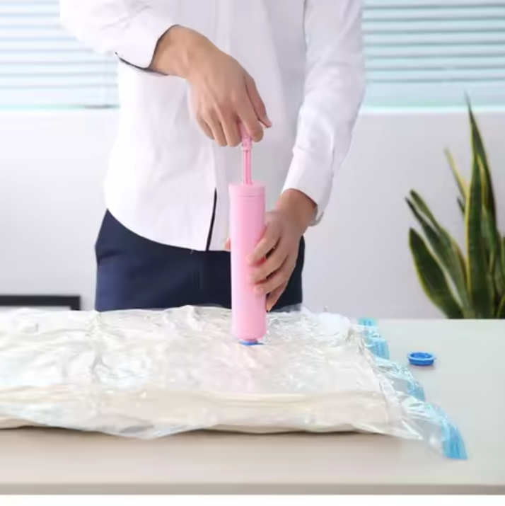 5 قطع أكياس تخزين بأحجام مختلفة مع مضخة - Image 3